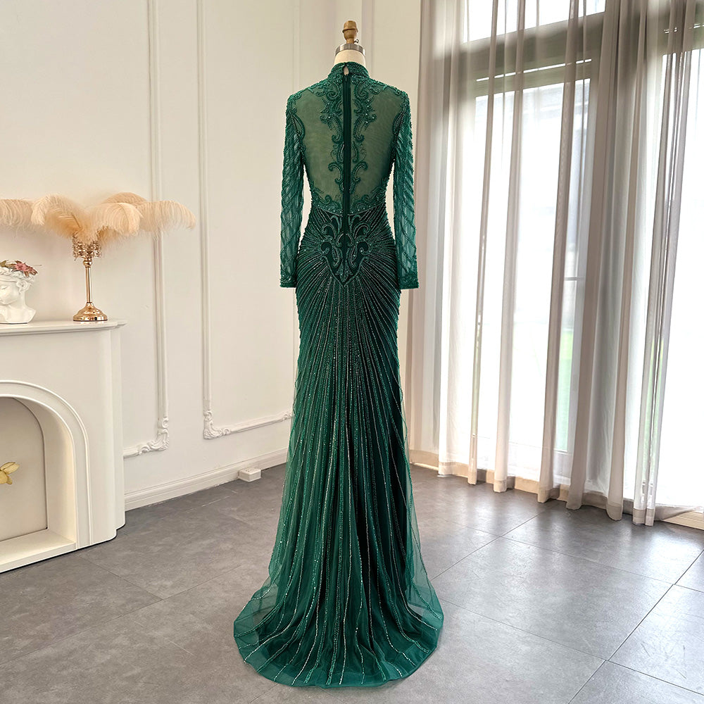 Dubai Green Feathers Satin Evening Dresses One Shoulder Pleat Ruched Saudi  Arabic Women Formal Party Prom Gowns | Beyondshoping | Free Worldwide  Shipping, No Minimum!